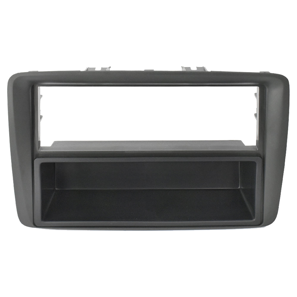 Mascherina Adattatore Autoradio Stereo 1DIN per Fiat Panda (169) dal 2003 Nero Adattatore con Vano