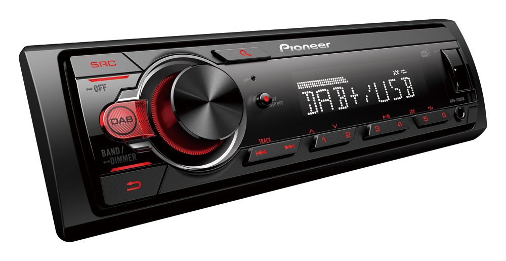 Autoradio Pioneer MVH-130DAB 1DIN MP3 USB Compatibile con Android 50WX4