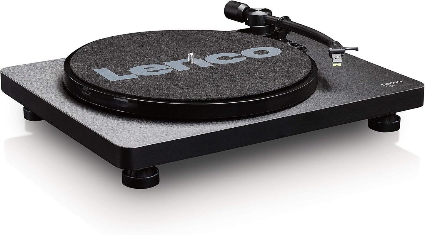 LENCO L-30BK Giradischi a Cinghia Uscite RCA USB