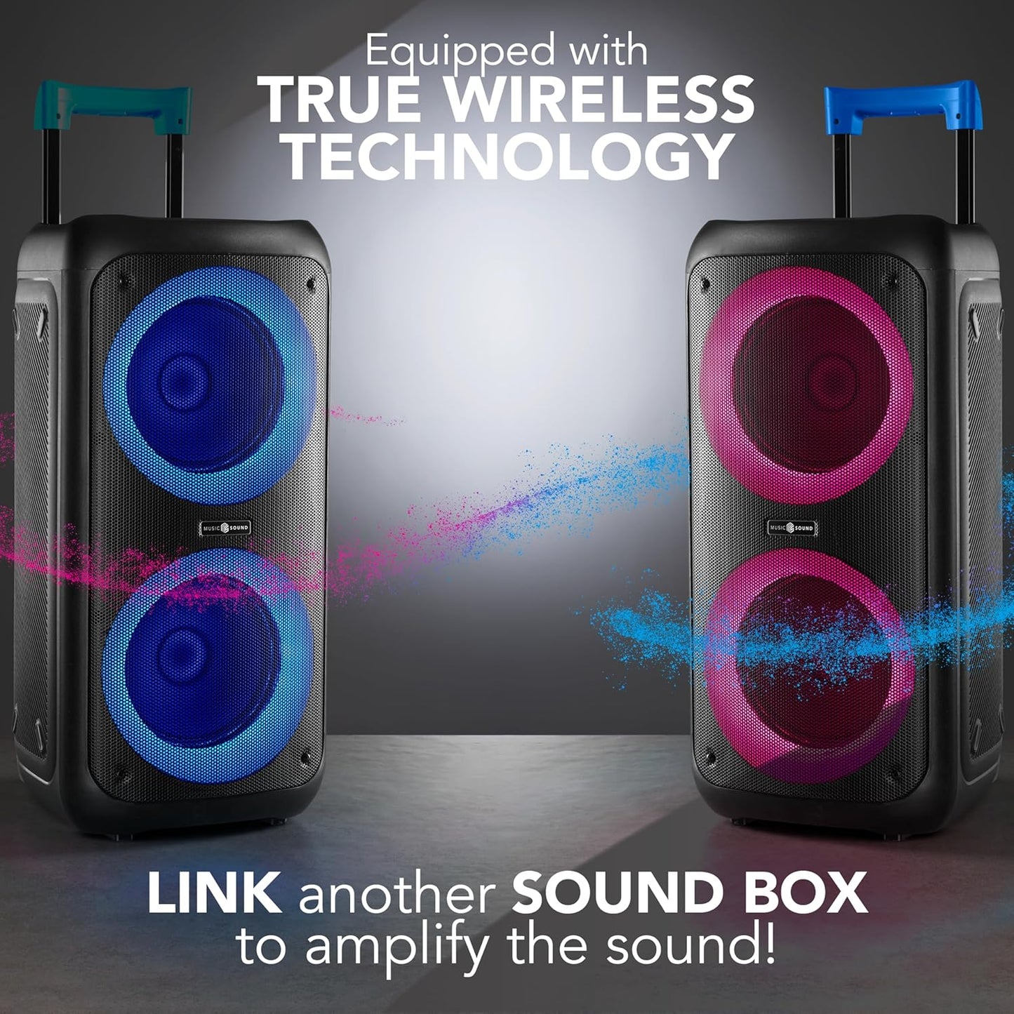 Music Sound – SOUND BOX - Cassa Speaker Bluetooth 80W.