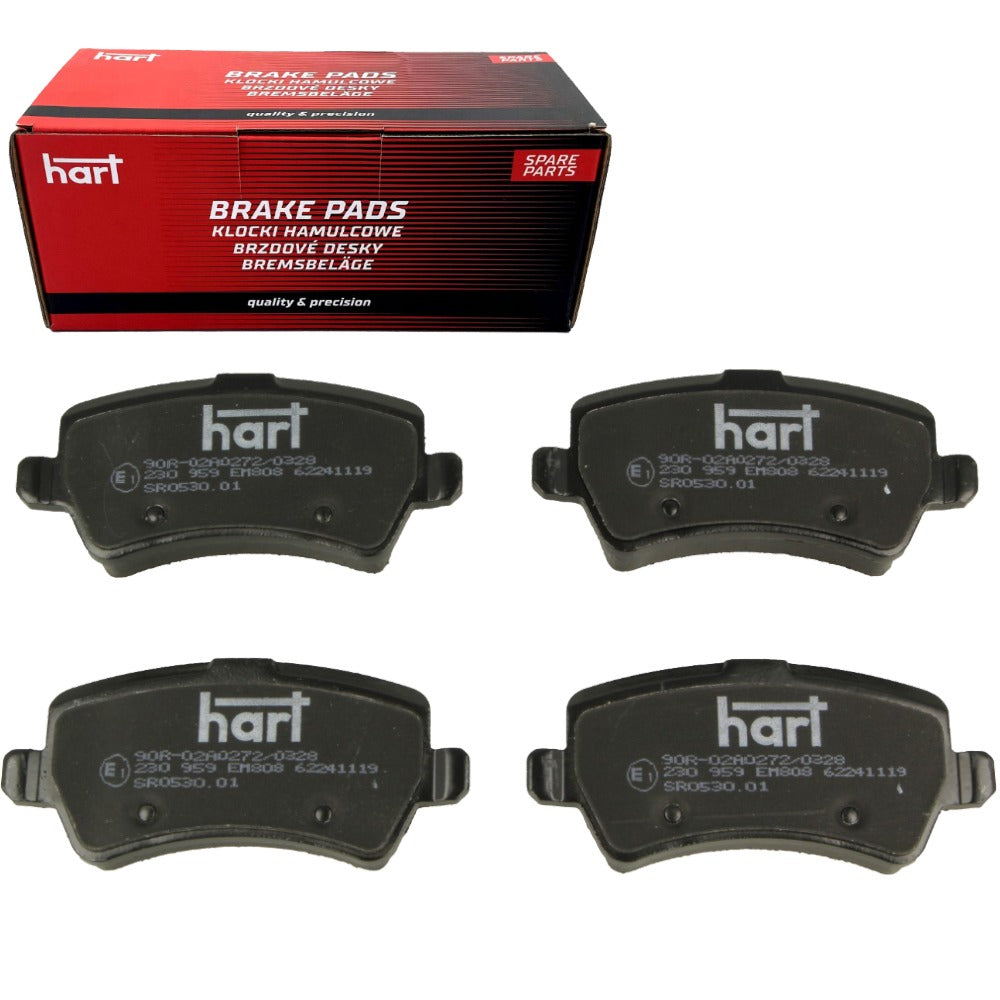 Kit 4 Pastiglie Freno Posteriori HART per FORD GALAXY II (WA6) 1.6/1.8/2.0/2.2/2.3