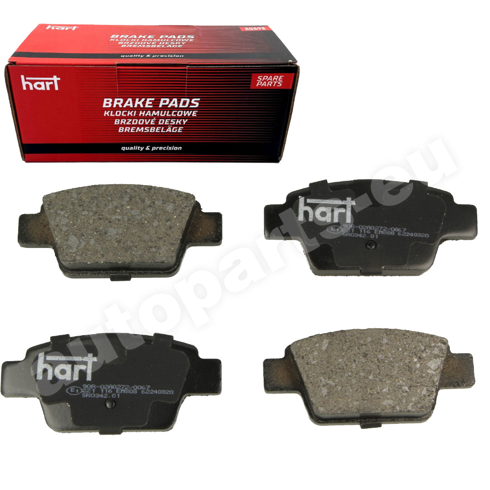 Kit 4 Pastiglie Freno Posteriori HART per FIAT STILO VAN (192_) dal 2001