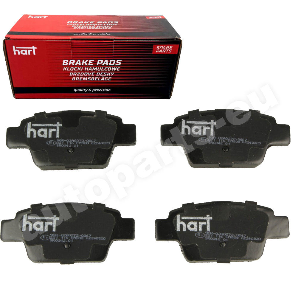 Kit 4 Pastiglie Freno Posteriori HART per FIAT STILO VAN (192_) dal 2001