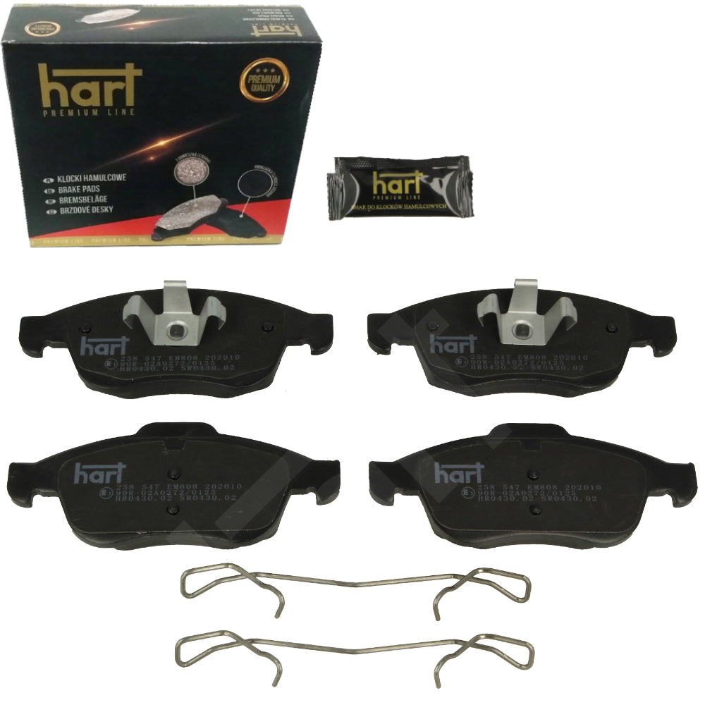 Kit 4 Pastiglie Freno Anteriori HART Premium per RENAULT CAPTUR II (HF_) TCe 90 / TCe 140 / TCe 160