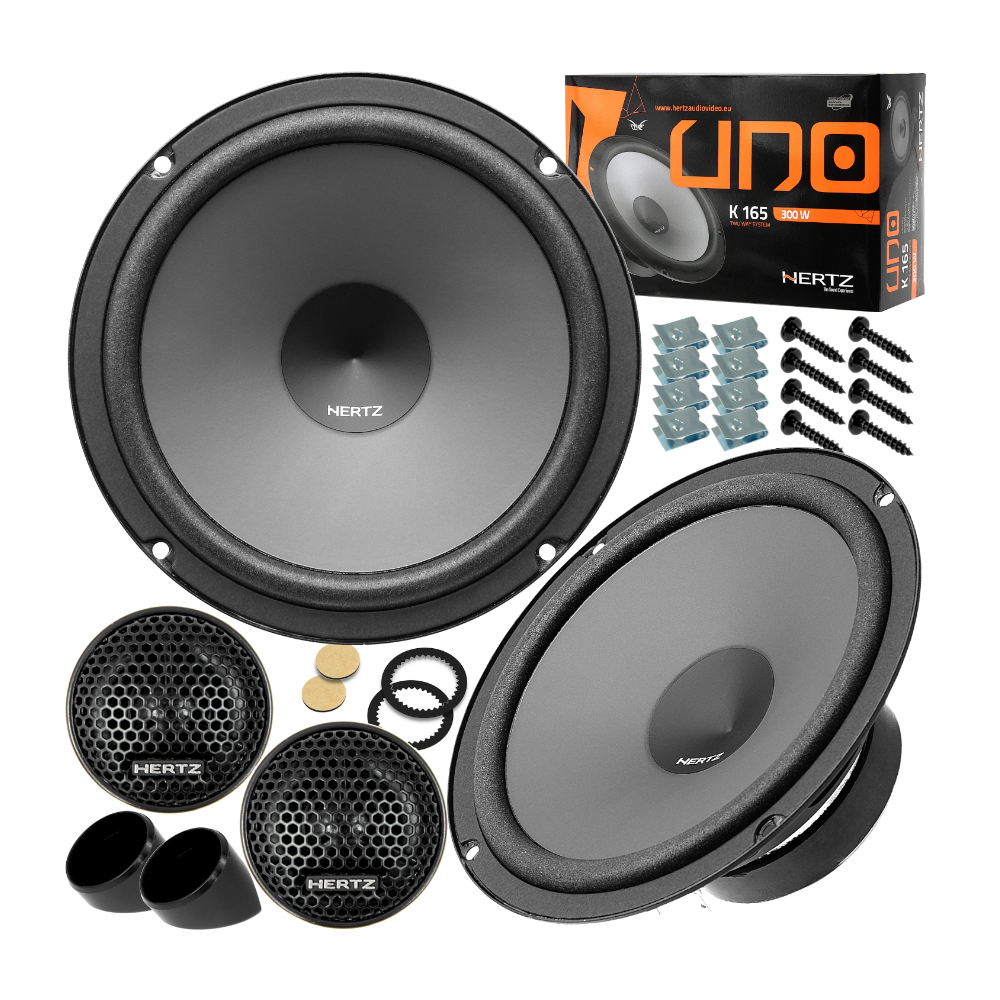 Kit 6 Casse Altoparlanti Hertz K165 - X165 Anteriori e Posteriori per Nissan Qashqai II dal 2013