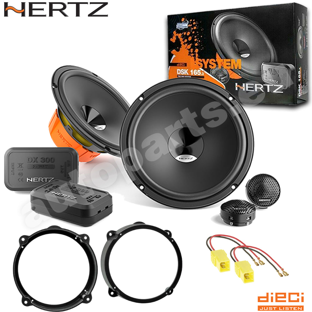 Kit 4 Casse Altoparlanti Hertz DSK 165.3 Anteriori o Posteriori per Alfa Romeo 147
