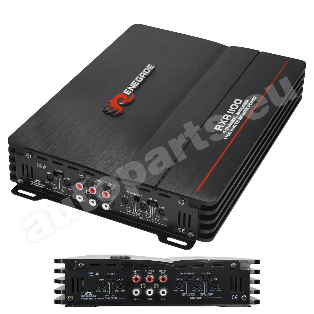 Amplificatore Renegade RXA 1100 4 Canali Amplificatore Classe A/B 1100 Watt