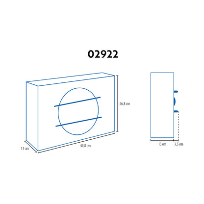 Subwoofer 20cm Phonocar 02922 per Auto in Cassa Acustica Passiva 420W Large