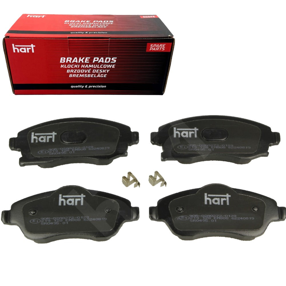 Kit 4 Pastiglie Freno HART Anteriori per OPEL CORSA C (X01) 1.0/1.2/1.3