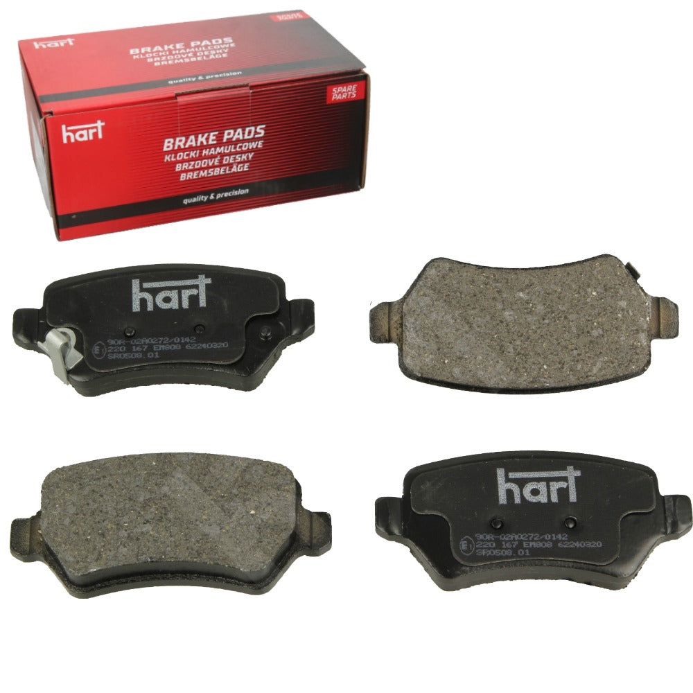 Kit 4 Pastiglie Freno HART Posteriori per OPEL COMBO Tour