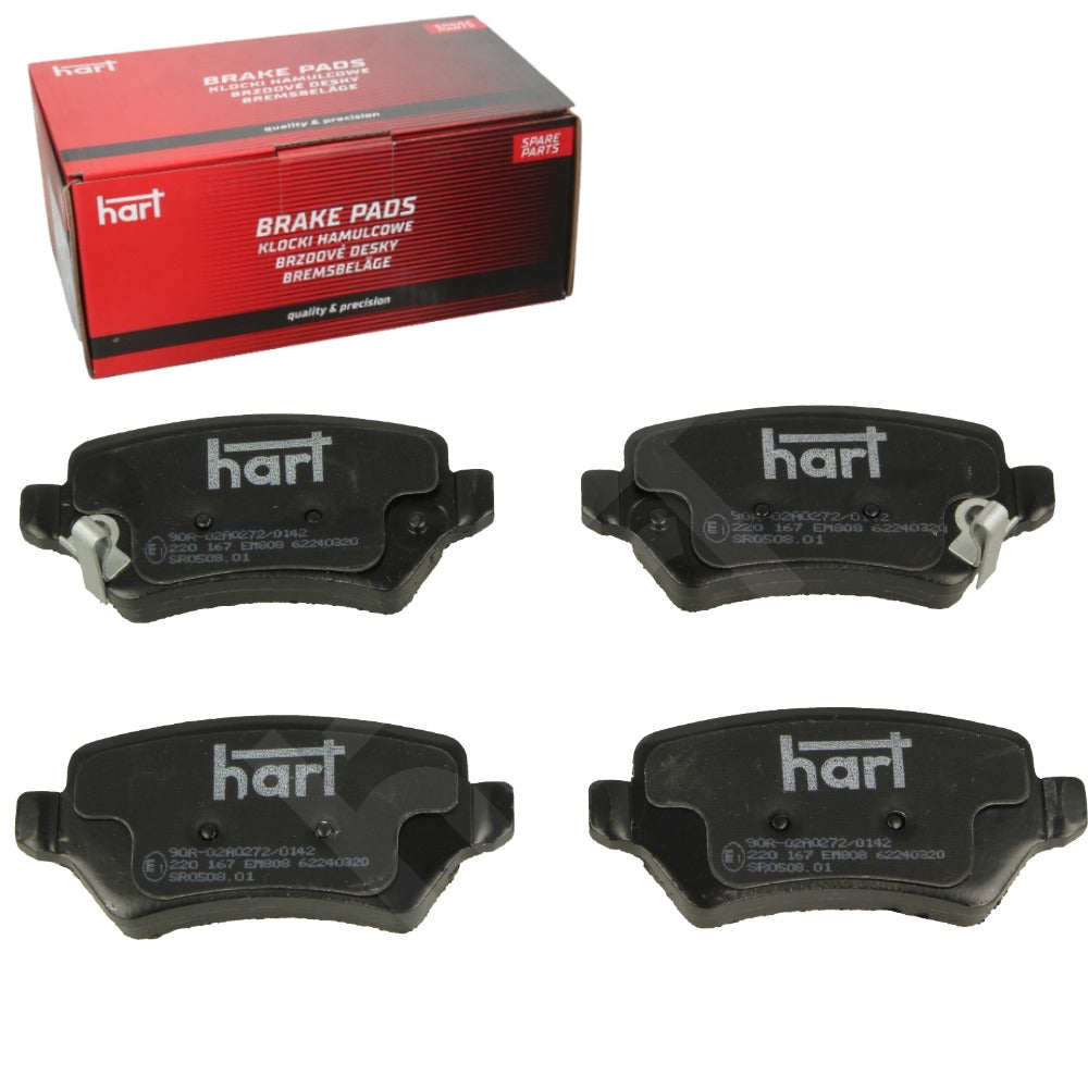 Kit 4 Pastiglie Freno HART Posteriori per OPEL COMBO Tour