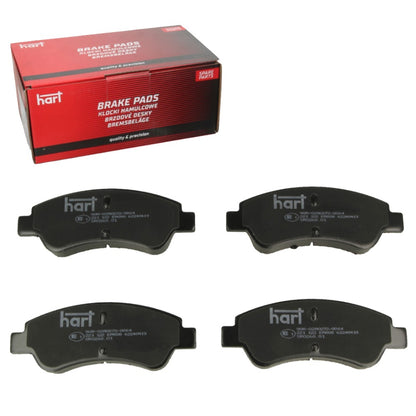 Kit 4 Pastiglie Freno Anteriori HART per PEUGEOT 307 Break (3E) 1.4 - 1007 (KM_) 1.4/1.6 - 207 (WA_, WC_) 1.4/1.6 - 207 SW (WK_) 1.4/1.6