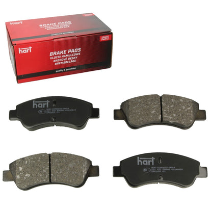 Kit 4 Pastiglie Freno Anteriori HART per PEUGEOT 307 Break (3E) 1.4 - 1007 (KM_) 1.4/1.6 - 207 (WA_, WC_) 1.4/1.6 - 207 SW (WK_) 1.4/1.6