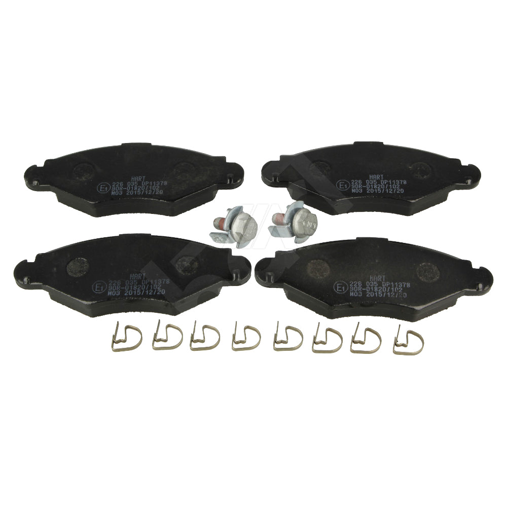 Kit 4 Pastiglie Freno HART Anteriori per CITROËN XSARA (N1) 1.4/1.5