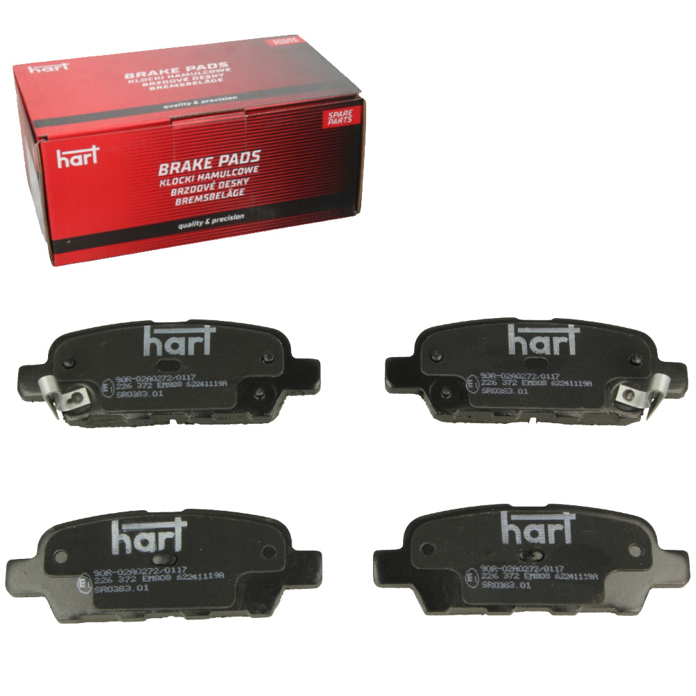 Kit 4 Pastiglie Freno Posteriori HART per NISSAN ROGUE 2.5
