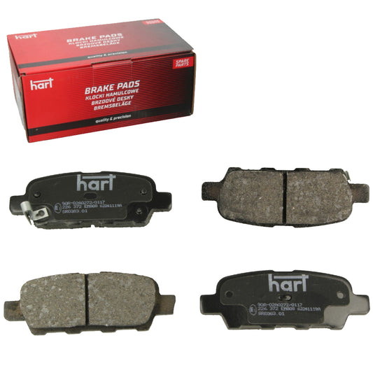 Kit 4 Pastiglie Freno Posteriori HART per RENAULT KOLEOS I (HY_) 2.0/2.5