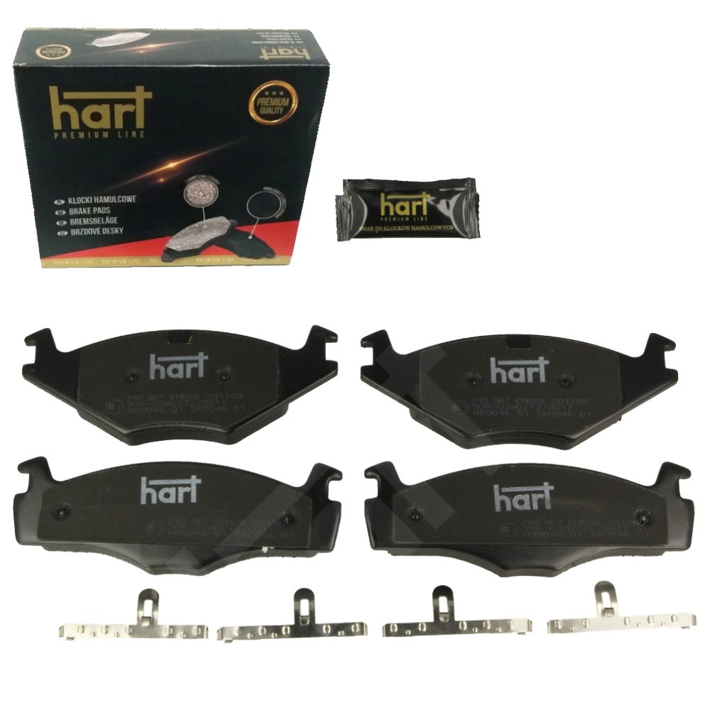 Kit 4 Pastiglie Freno Anteriori HART PREMIUM per VW GOLF III Variant (1H5) 1.4