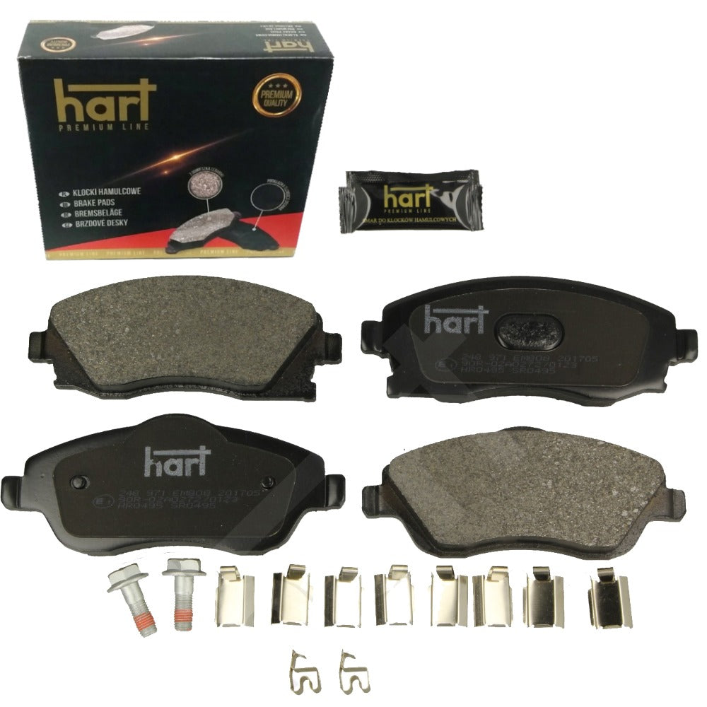 Kit 4 Pastiglie Freno HART Premium Anteriori per OPEL CORSA C (X01) 1.4/1.7/1.8