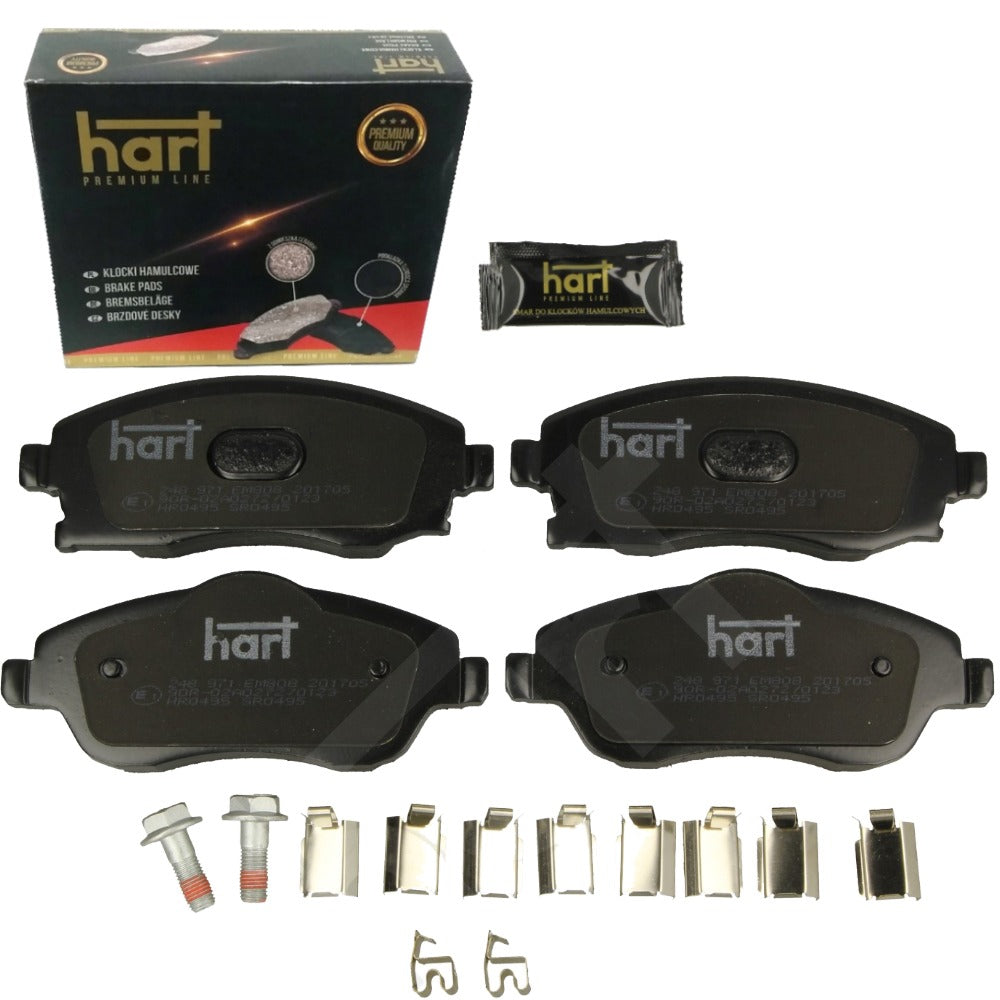Kit 4 Pastiglie Freno HART Premium Anteriori per OPEL CORSA C (X01) 1.4/1.7/1.8