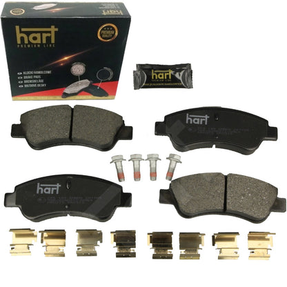 Kit 4 Pastiglie Freno Anteriori HART Premium per CITROËN C3 II (SC_) 1.0 / 1.1 / 1.2 / 1.4 / 1.6