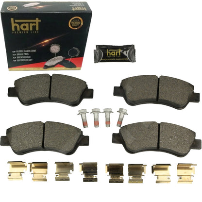Kit 4 Pastiglie Freno Anteriori HART Premium per CITROËN C3 II (SC_) 1.0 / 1.1 / 1.2 / 1.4 / 1.6