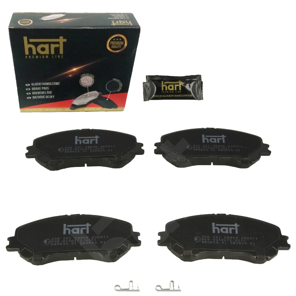 Kit 4 Pastiglie Freno HART Premium Anteriori per NISSAN QASHQAI II (J11,J11) 1.2