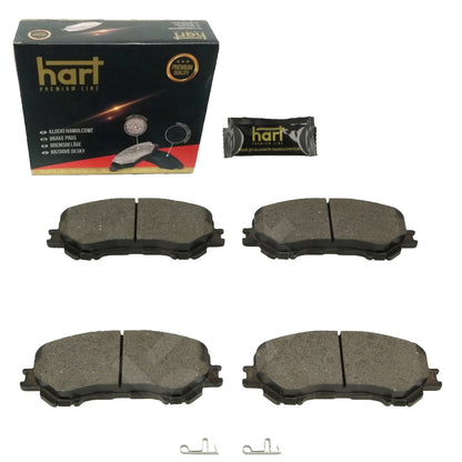 Kit 4 Pastiglie Freno HART Premium Anteriori per NISSAN QASHQAI II (J11,J11) 1.2