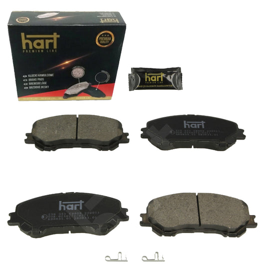 Kit 4 Pastiglie Freno HART Premium Anteriori per NISSAN X-TRAIL III 2.5 4x4