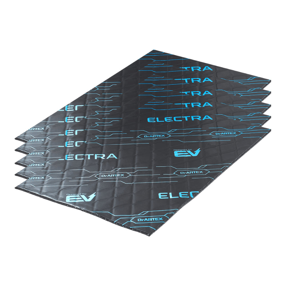 Insonorizzante Auto DrArtex Isolante Fonoassorbente 500x300x5mm EV Blue 5.0 5pz