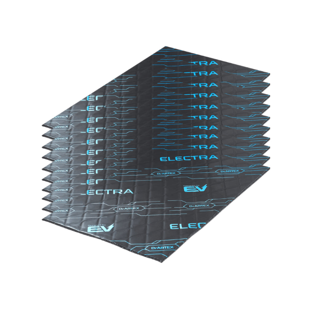 Insonorizzante Auto DrArtex Isolante Fonoassorbente 500x300x5mm EV Blue 5.0 10pz