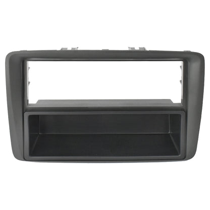 Mascherina Adattatore Autoradio Stereo 1DIN per Fiat Panda (169) dal 2003 Nero Adattatore con Vano