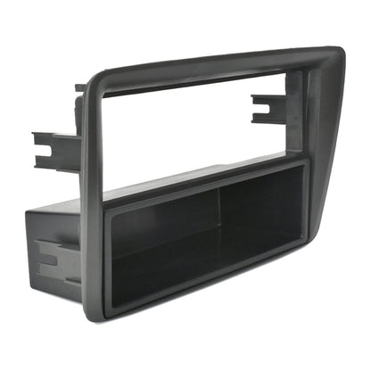 Mascherina Adattatore Autoradio Stereo 1DIN per Fiat Panda (169) dal 2003 Nero Adattatore con Vano