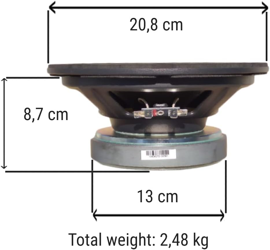 LA VOCE WSF081.82 Woofer Professionale 8 Ohm 300W Max 20cm 8''