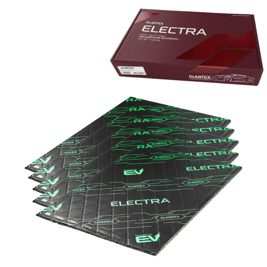 Insonorizzante Auto DrArtex Isolante Fonoassorbente 470x300x9mm EV Green 9.0 10pz