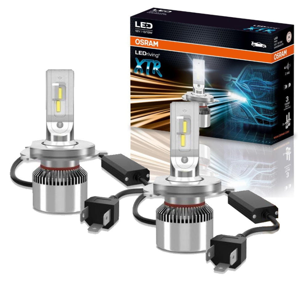 Lampade LED Osram H4 64193DWXTR 2 PZ per Fari Auto Luce Bianca 6000K