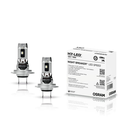 OSRAM Night Breaker H7 Lampade LED SPEED Omologate 6000K per Auto e Moto
