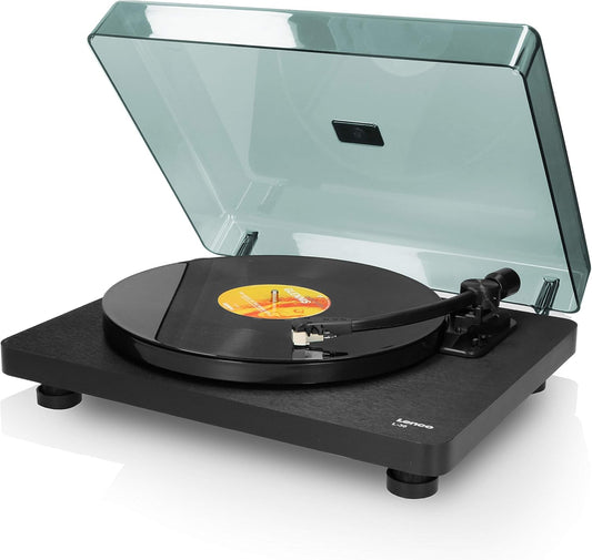 LENCO L-30BK Giradischi a Cinghia Uscite RCA USB