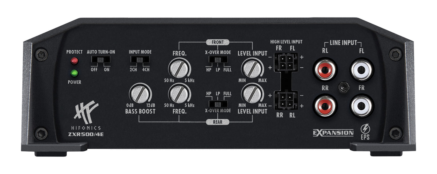 Amplificatore per Auto Hifonics ZXR500/4E 4 Canali Classe D 4/2 Ohm