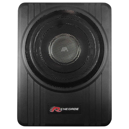 Subwoofer Renegade RS 800A 8'' Amplificato Sotto Sedile Potenza Massima 200W