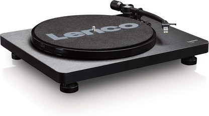LENCO L-30BK Giradischi a Cinghia Uscite RCA USB