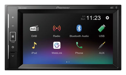 Autoradio Pioneer DMH-A240DAB 2 DIN Bluetooth MP3 USB 6,2" Compatibile con Android ed Apple