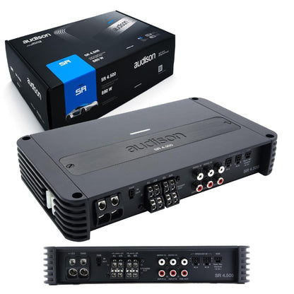 Amplificatore Audison SR 4.500 per Auto 4 canali Classe D 4x130W