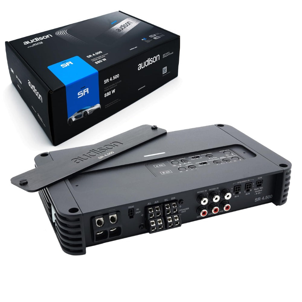 Amplificatore Audison SR 4.500 per Auto 4 canali Classe D 4x130W