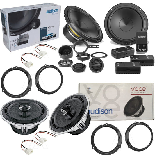 Kit 6 Casse Audison Anteriori e Posteriori per Ford Mustang 345 W + 200 W