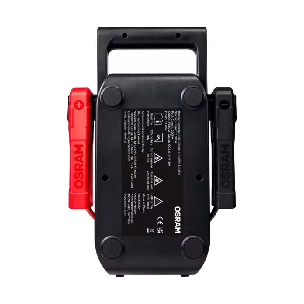 Osram Battery Start PRO 1000 Avviatore emergenza al Litio per Batteria di Auto e Moto