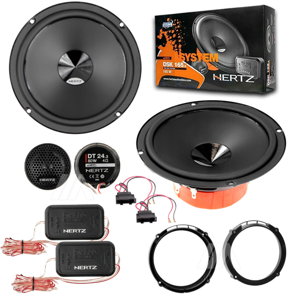Kit 4 Casse Altoparlanti Hertz DSK 165.3 Posteriori per VW Tiguan dal 2007