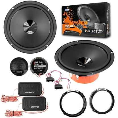 Kit 4 Casse Altoparlanti Hertz DSK 165.3 Posteriori per VW Tiguan dal 2007
