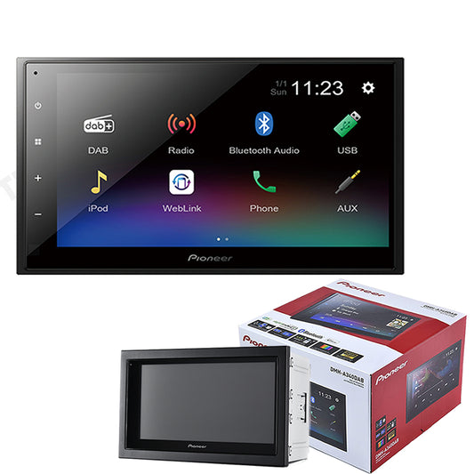 Autoradio Pioneer DMH-A340DAB 2 DIN Bluetooth MP3 USB 6,8" Compatibile con Android ed Apple