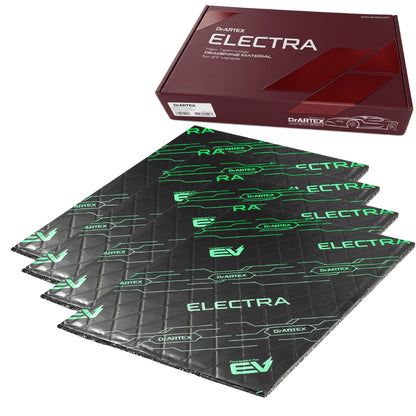 Insonorizzante Auto DrArtex Isolante Fonoassorbente 470x300x9 mm EV Green 9.0 8 Fogli