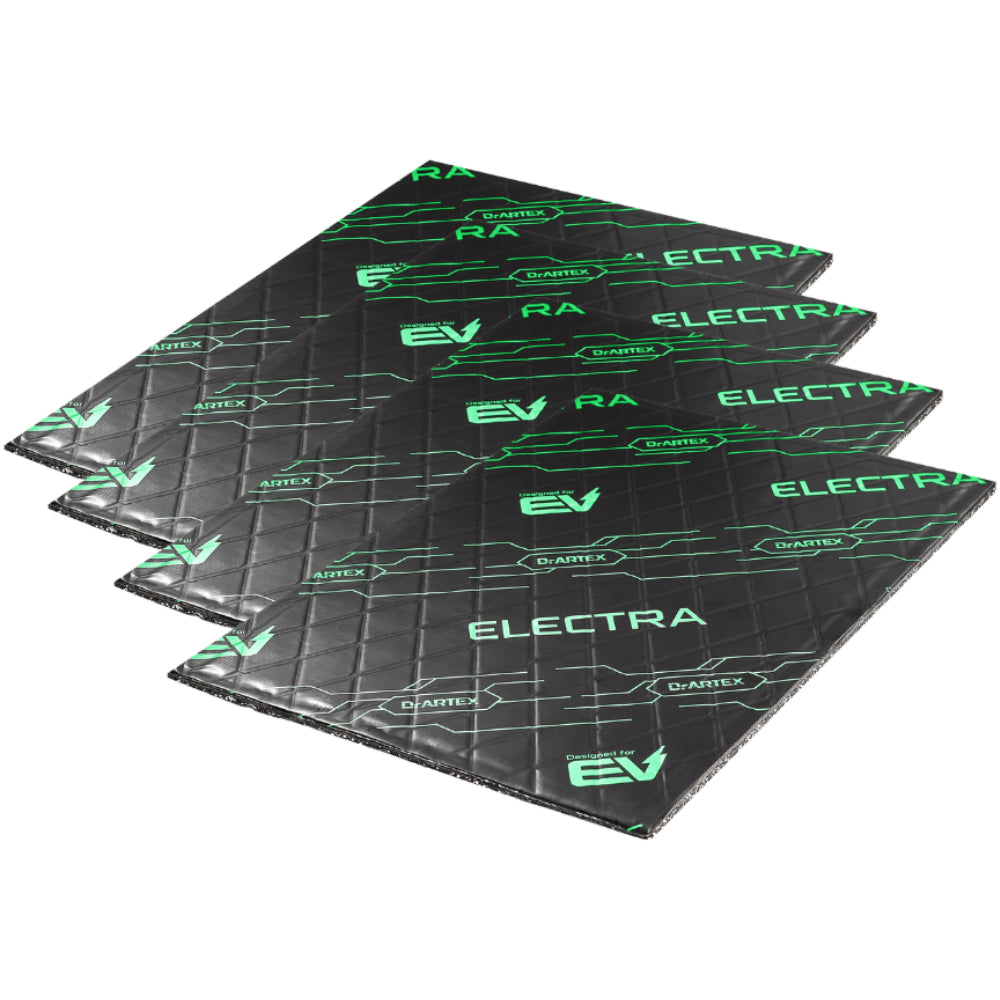 Insonorizzante Auto DrArtex Isolante Fonoassorbente 470x300x9 mm EV Green 9.0 8 Fogli